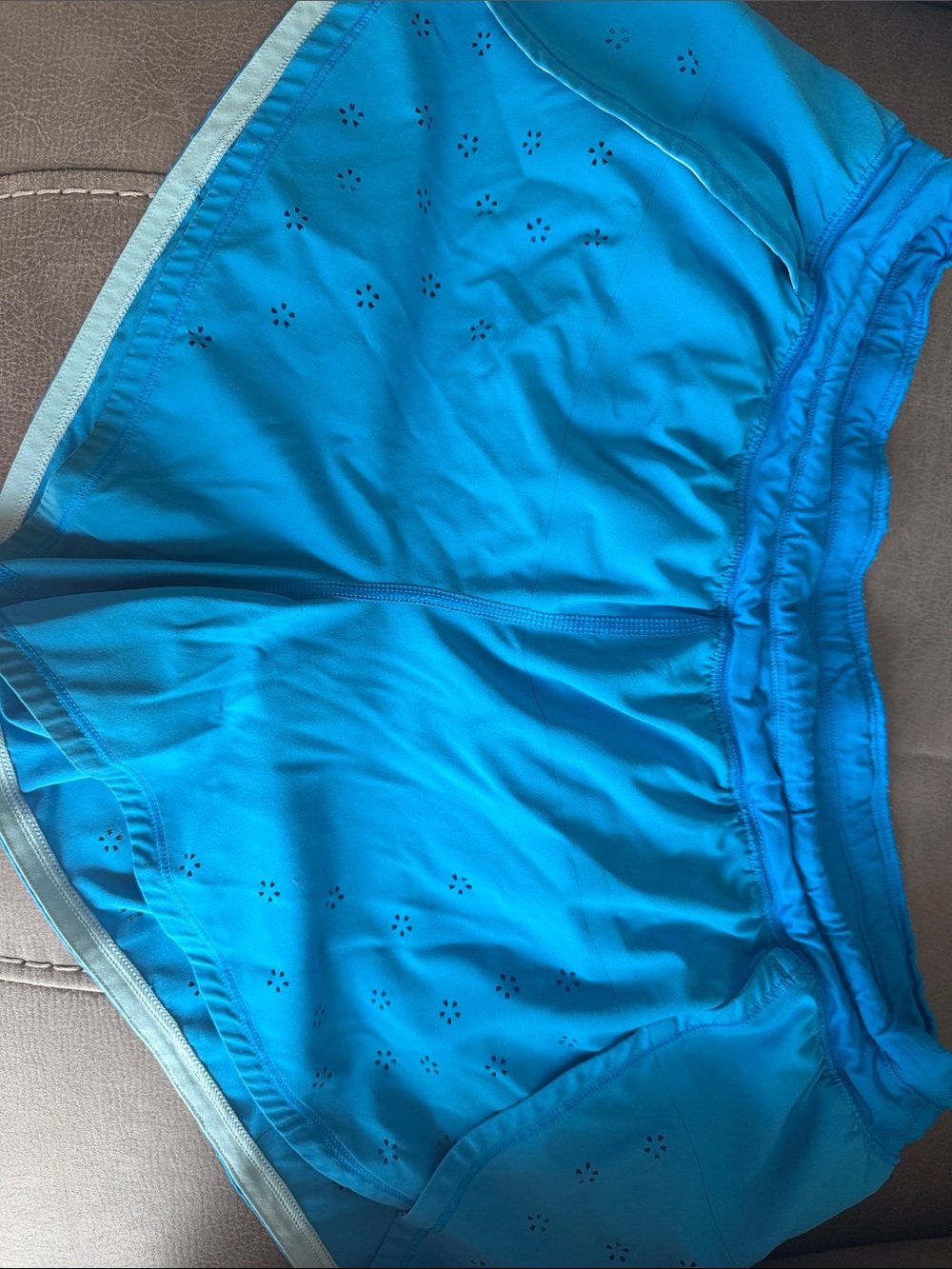 lululemon athletica Aqua Blue Athletic Shorts